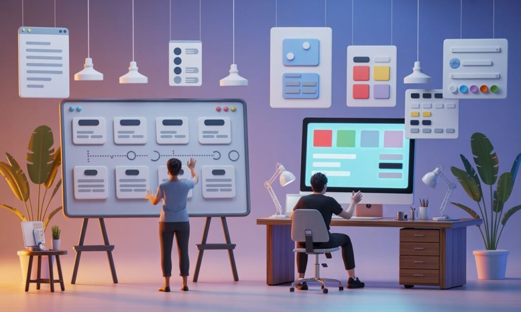 Découvrez les principales différences entre l'UX et l'UI Design dans notre guide complet. Apprenez les fondements essentiels pour créer des expériences utilisateur mémorables et des interfaces intuitives.